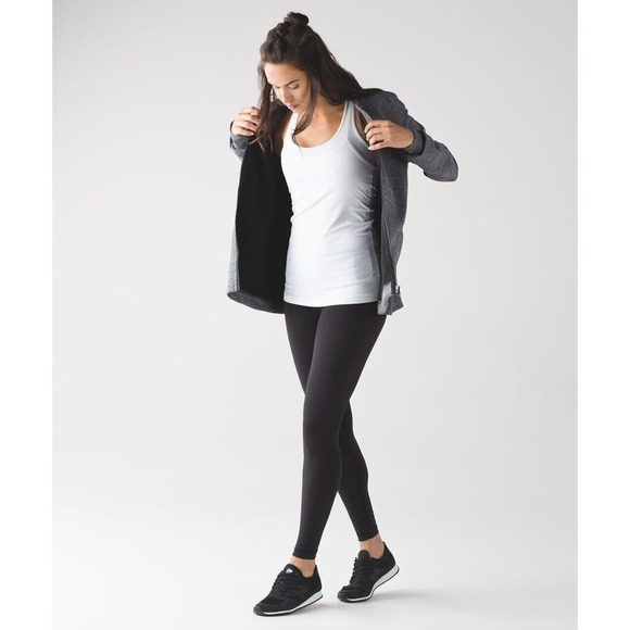 Lululemon Pleat To Street Bomber Jacket Heathered Gray Women's Size 10 H11148 - Picture 8 of 16